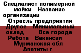 Специалист полимерной мойки › Название организации ­ Fast and Shine › Отрасль предприятия ­ Другое › Минимальный оклад ­ 1 - Все города Работа » Вакансии   . Мурманская обл.,Апатиты г.